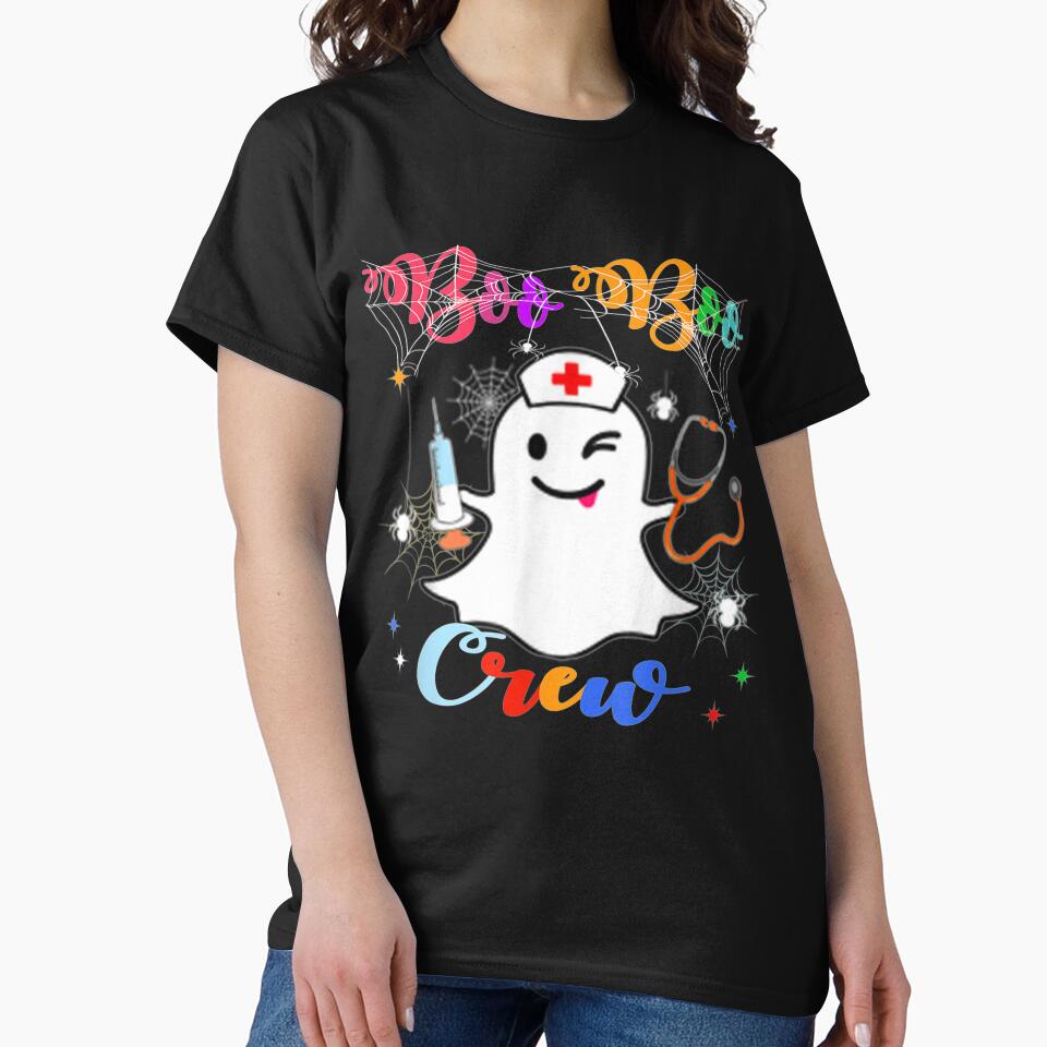 Boo Boo Crew Ghost Nurse Halloween by LaThresRice