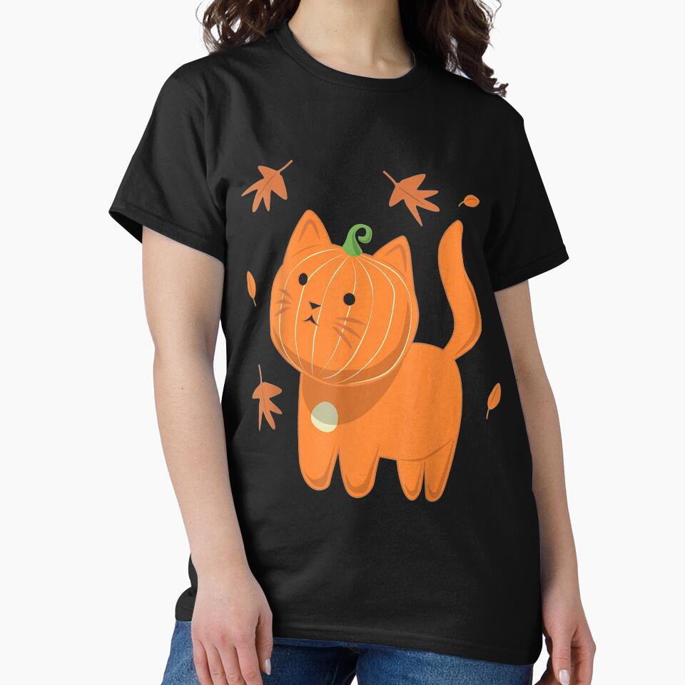 Funny Halloween Cat Pumpkin Jack O Lantern Gift by taydyreo