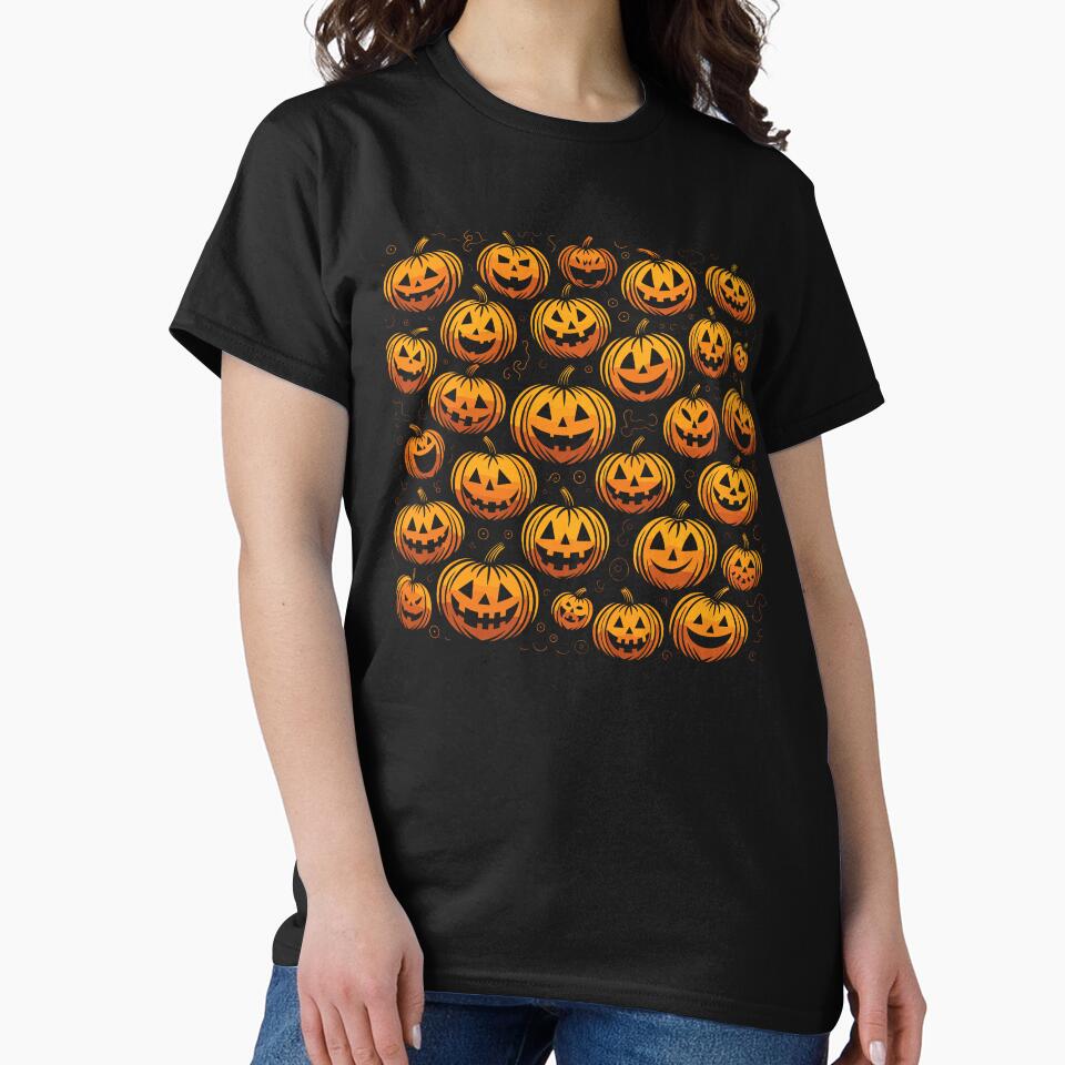 Jack Oh Lantern Creepy Pumpkins - Halloween Pattern by TheHellSong