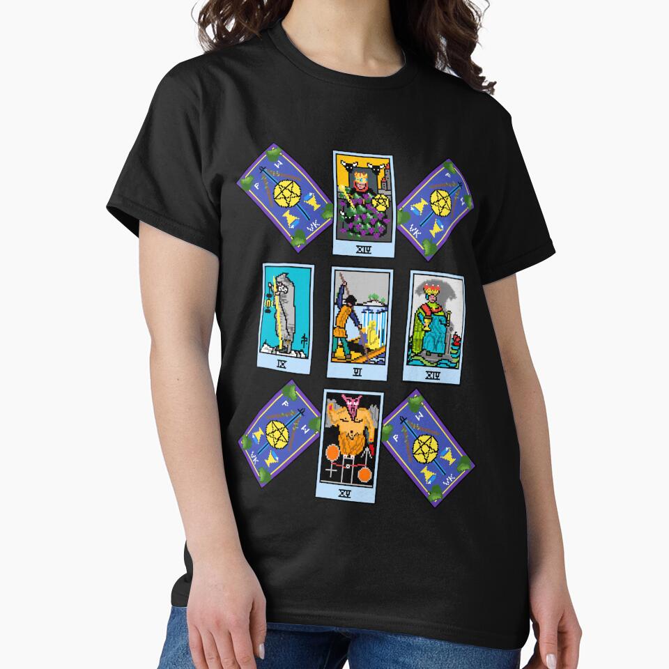 Pixel Waite Tarot - Celtic Cross Spread 18 Design for T-shirts and accessories by Pixel Waite