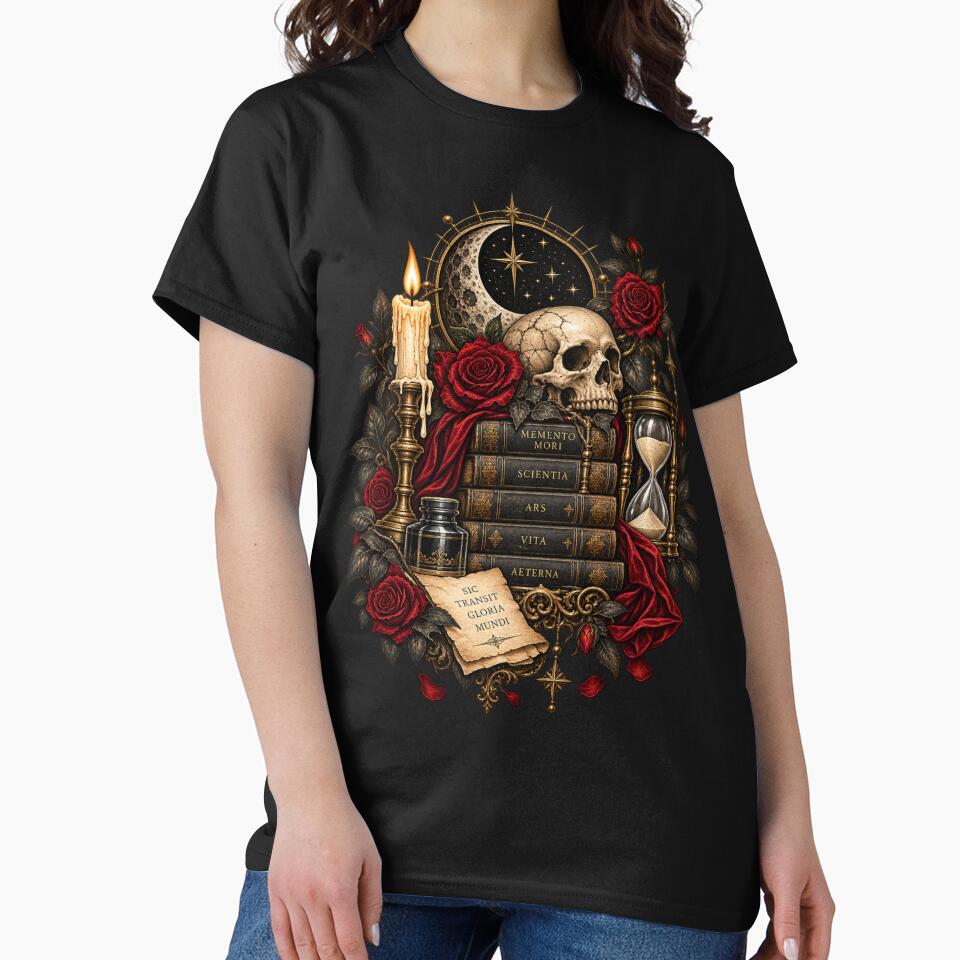 Gothic Memento Mori — Dark Academia Still Life by Kicor