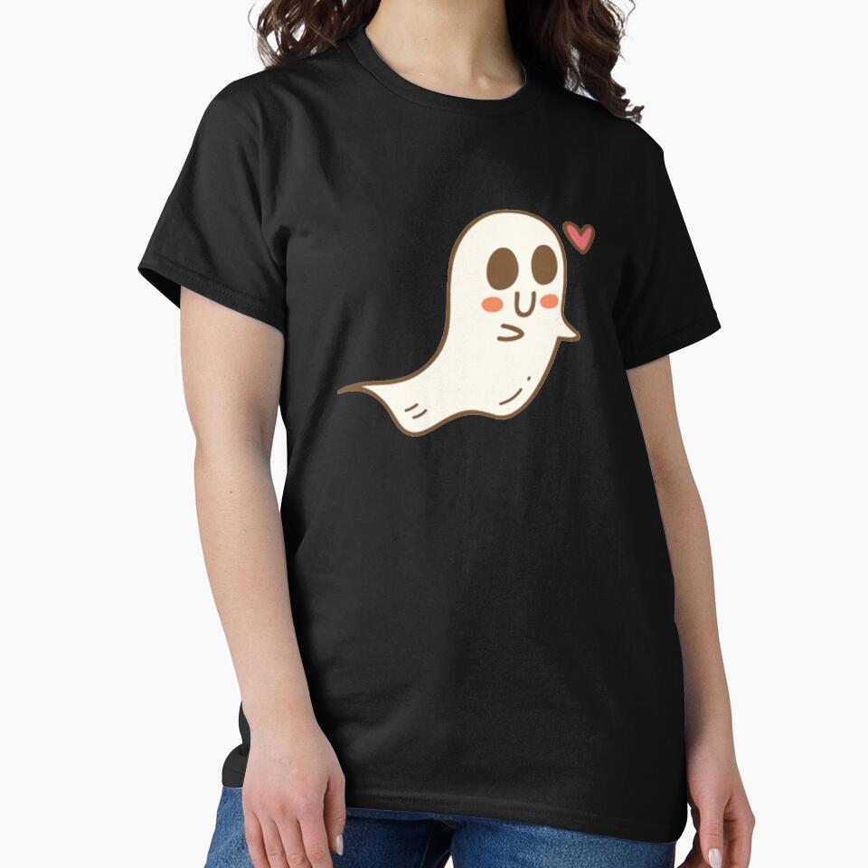 Halloween White Happy Ghost by Gemmazzurra