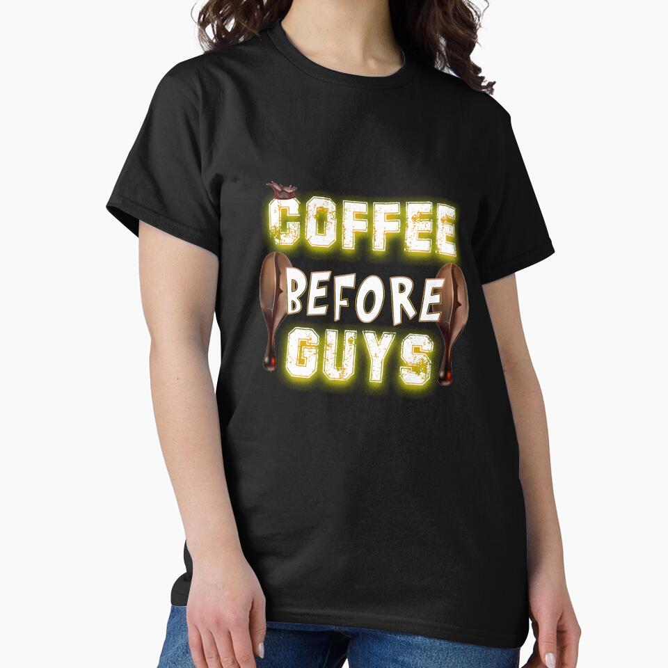 Coffee before guys sticker, shirt lover drink coffee, coffee cup, gift for human by yssnyd