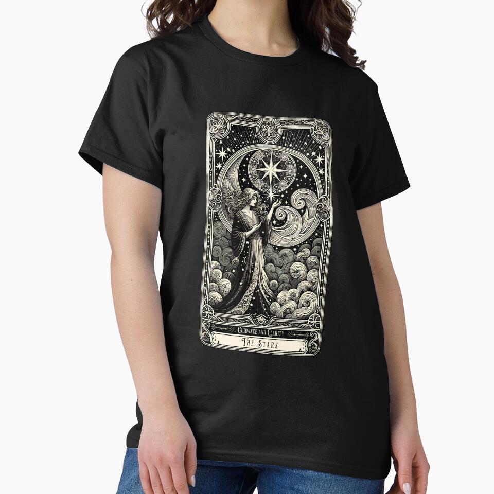 The Star Tarot Card T-Shirt – Celestial Inspiration by goshirtify