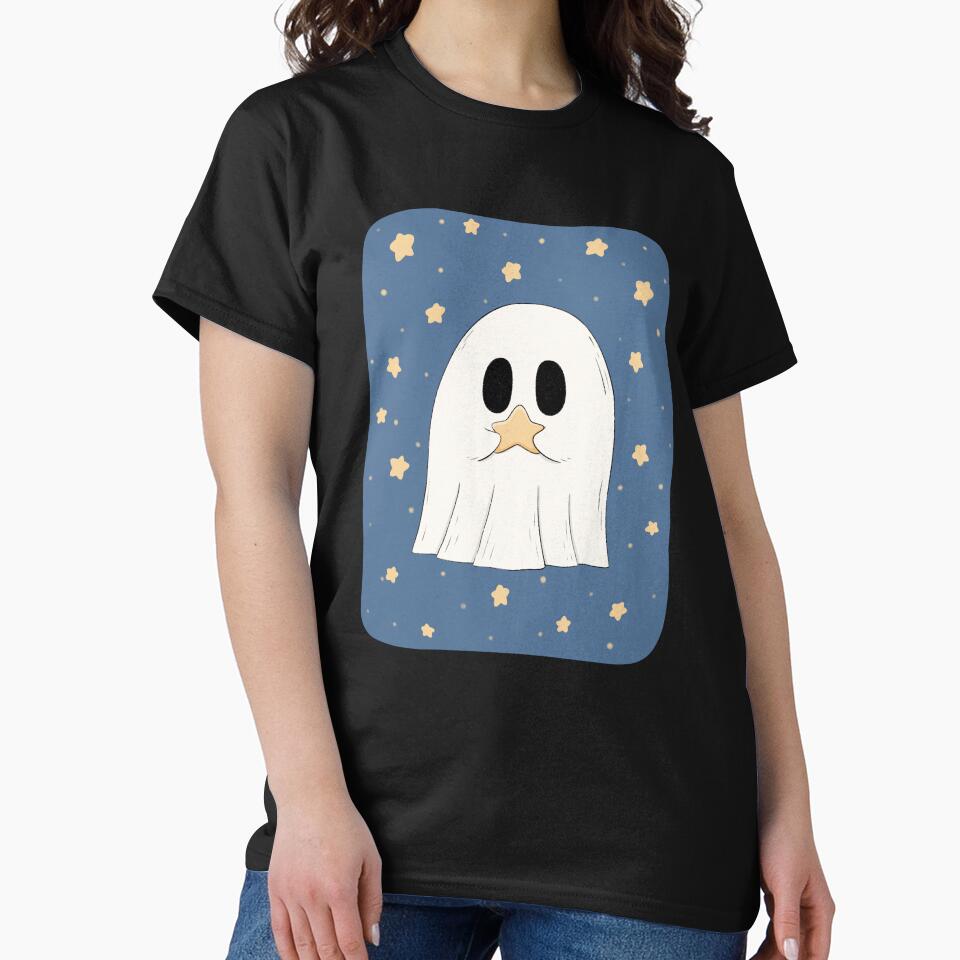 Cute ghost with star by YQvibe Studio