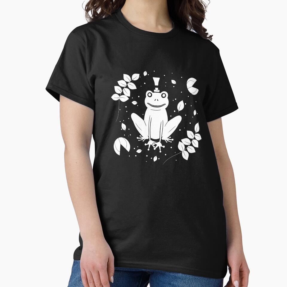 A Unique Magical Frog In A Hat - Black by lipemo