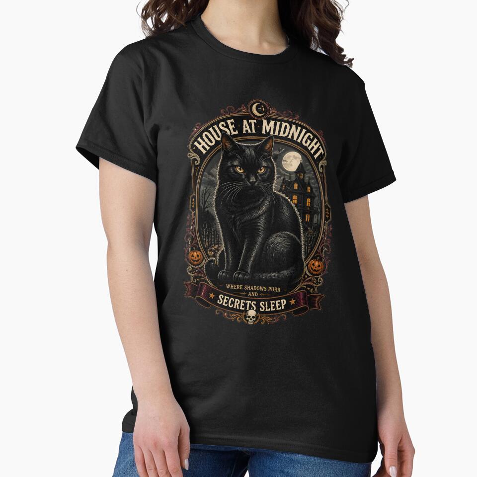 House At Midnight Gothic Storybook Poster Halloween by BernoNickel