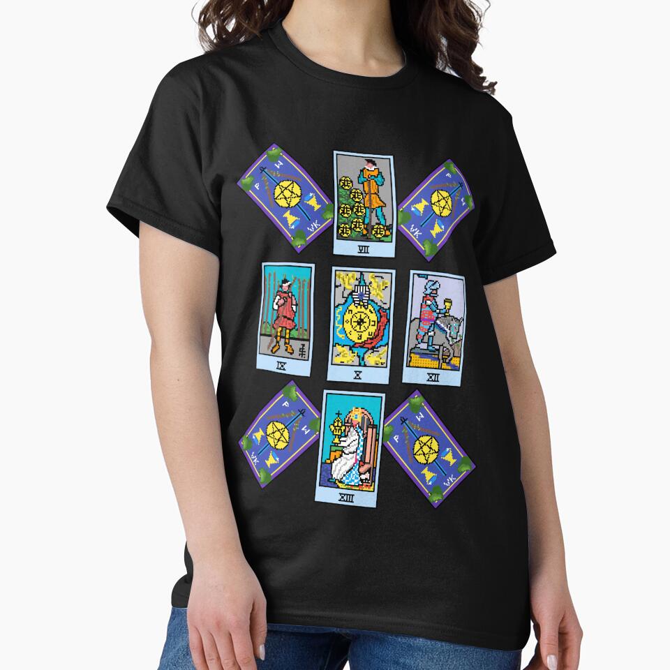 Pixel Waite Tarot - Celtic Cross Spread 25 Design for T-shirts and accessories by Pixel Waite