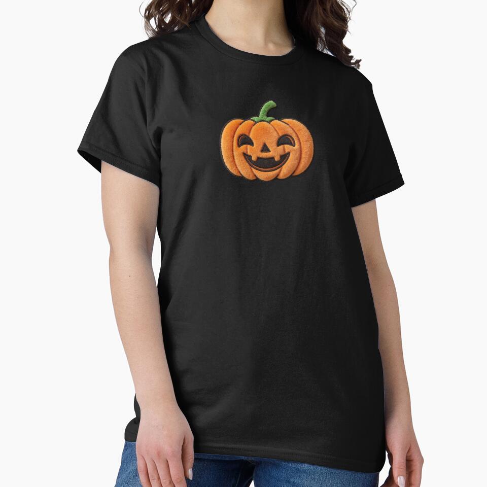 Kawaii Jack O Lantern - Spooky Cute Pumpkin Mascot Patch Style by thelexiverse