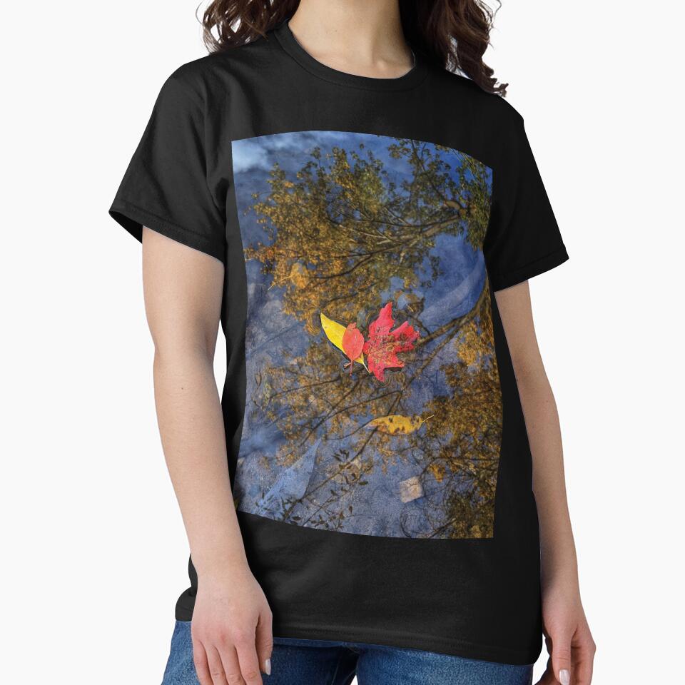 Fall Leaves in Water by Mythic Meraki