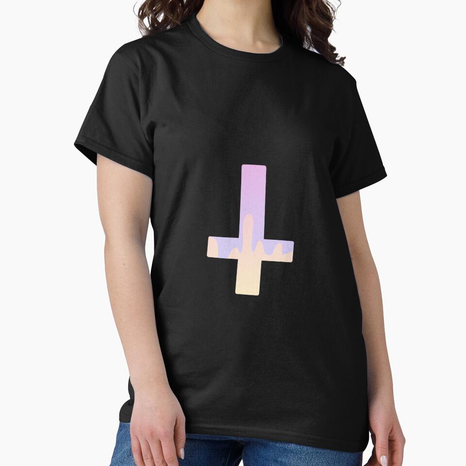 upside down pastel goth cross by cottonlacey