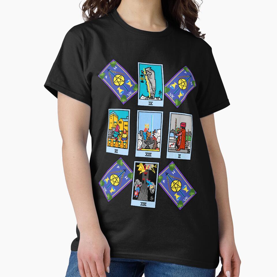 Pixel Waite Tarot - Celtic Cross Spread 23 Design for T-shirts and accessories by Pixel Waite
