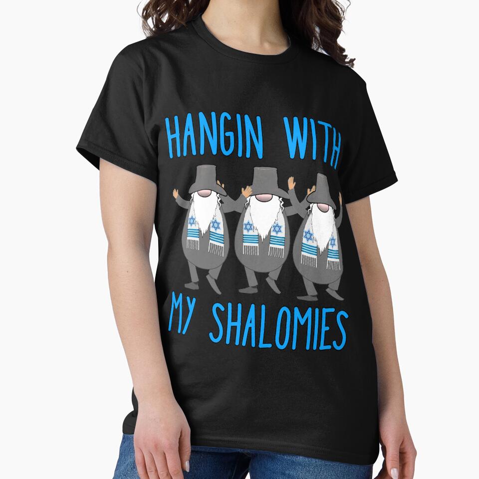 Hangin with My Shalomies 3 Hanukkah Gnomes Elves Cute Rabbis by funnytshirtemp