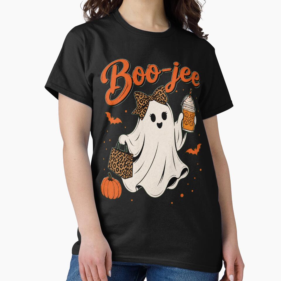 Boo-jee Leopard Ghost with Iced Coffee by KireVeronica
