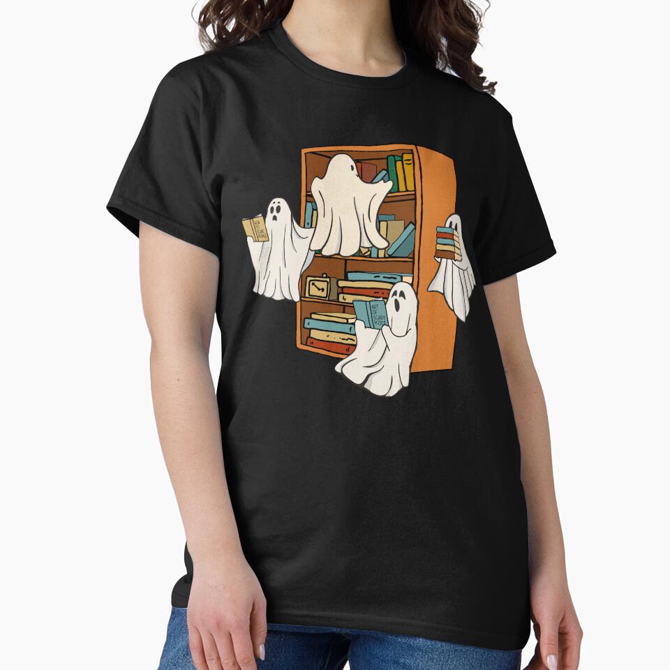 Boo Ghost Reading Books Lover Teacher Halloween Costume by alenaz