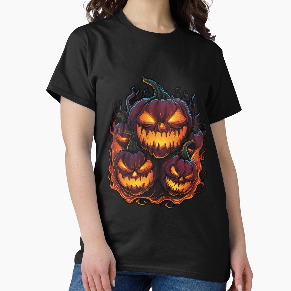 Flaming Jack O Lanterns Graphic by VelvetRoom