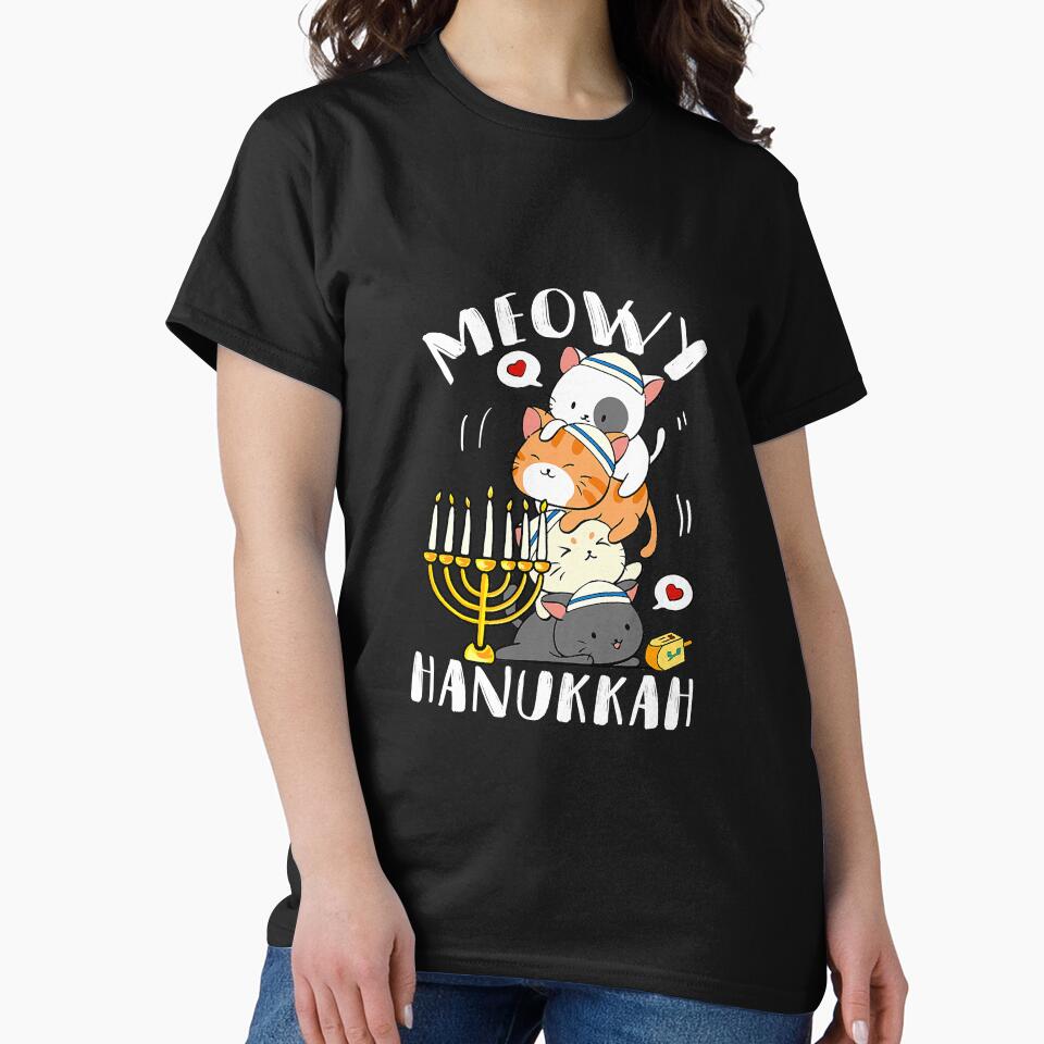 Funny Meowy Hanukkah Cats Kittenorah by atalia8932