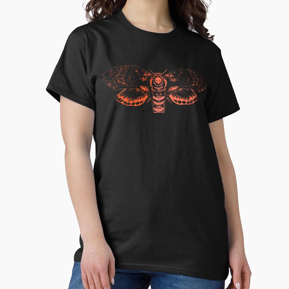 Skull Moth Print by aquietpiece1