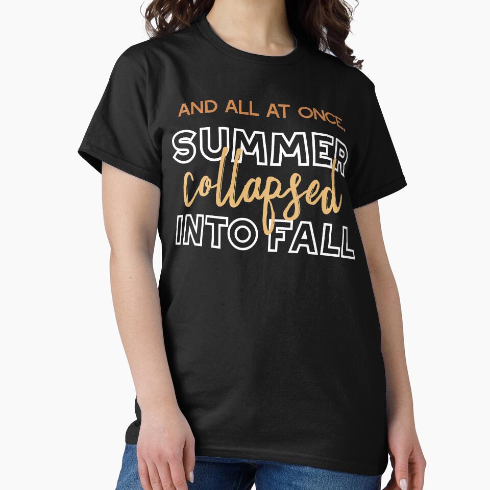 Autumn Maple Tree Leaves Quotes & Pattern by FlinArt