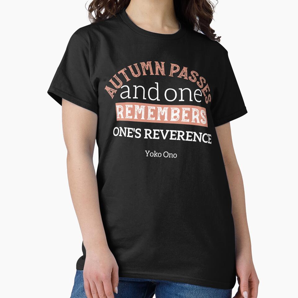 Red Autumn Leaves Pattern with Inspirational Quotes by FlinArt