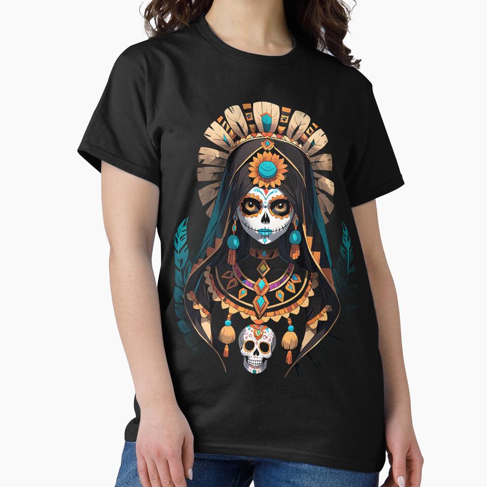 Prehispanic Calavera woman by PuraPercepcion
