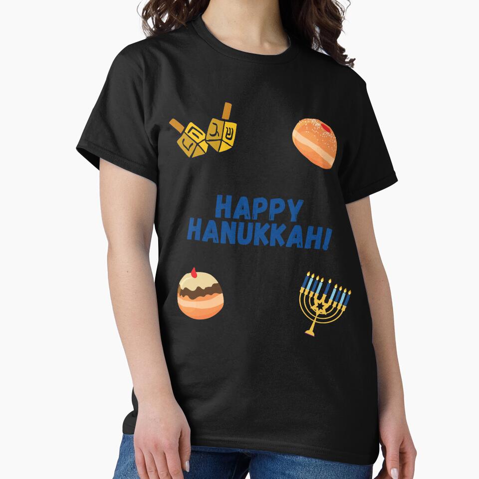 happy hanukkah 2021 dreidel jewish holiday by happinestSHOP