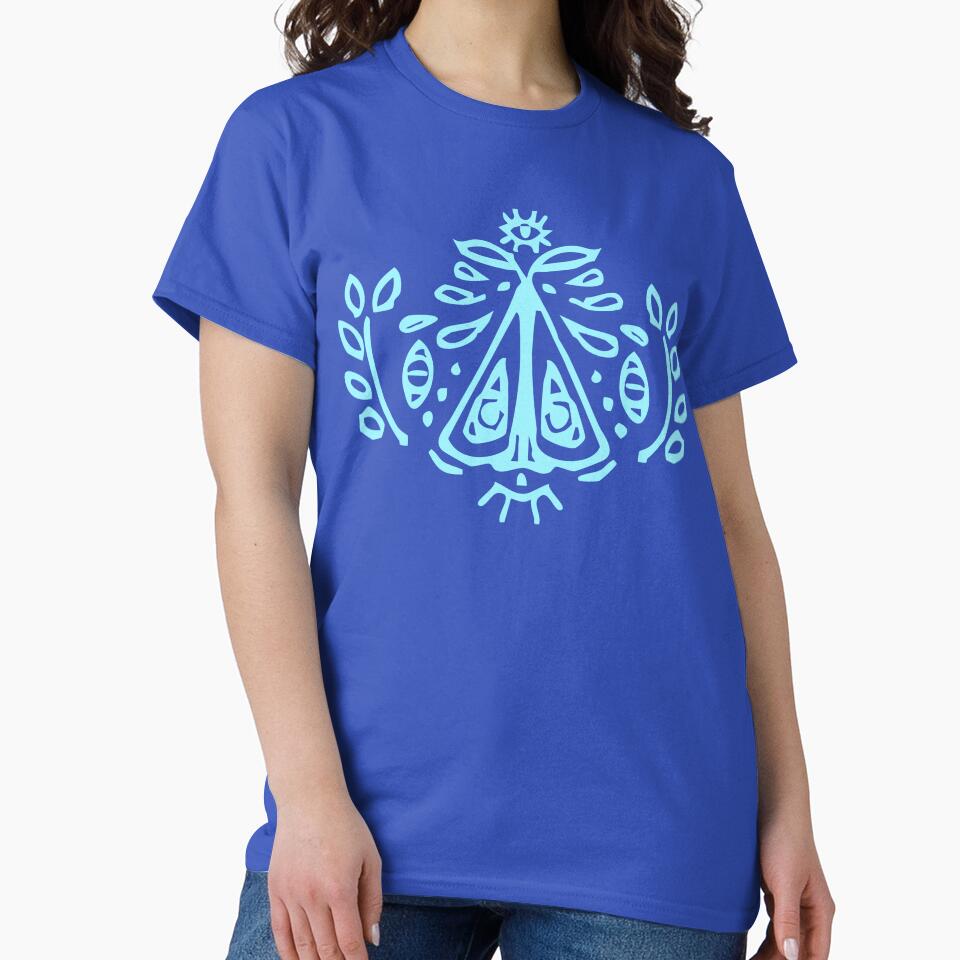 Occult Moth Stamp (Light Blue) by sleepyhenry