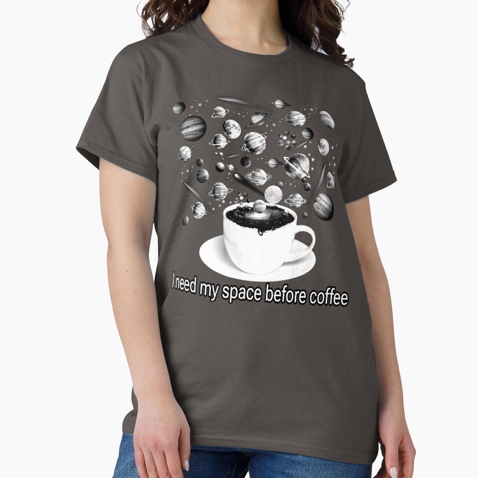 Space Coffee B&W by UniqueBoutique4