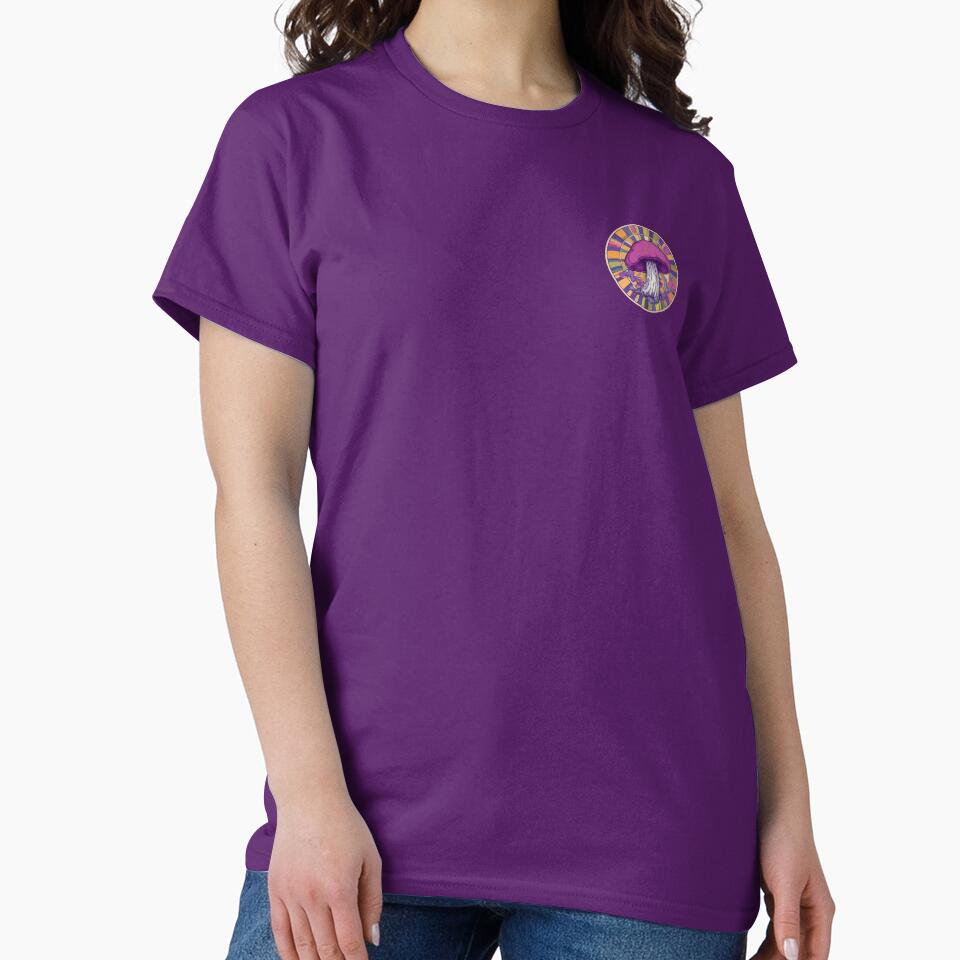 Purple Mushroom magic Mushroom by Sticker Ducks