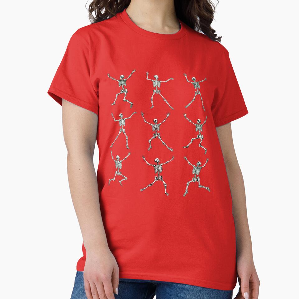 Dancing Skeletons Halloween Design by Nerdygirlteez