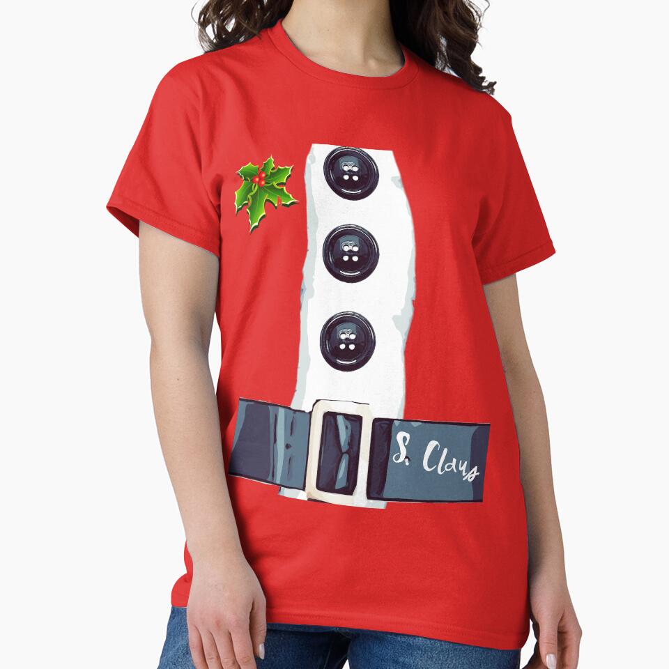 Funny Santa Claus Costume Shirt by spinningvisions