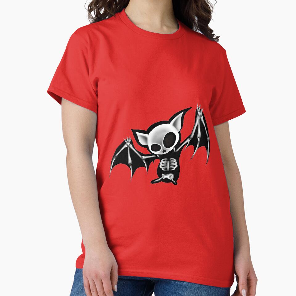 Skeleton bat red bg by DigitalCloud