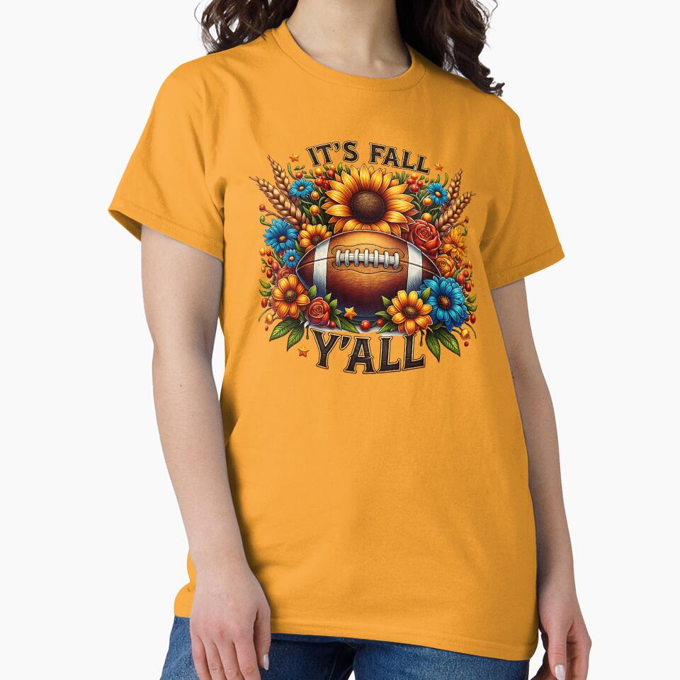 It's Fall Y'all Autumn Football by sparsonboutique