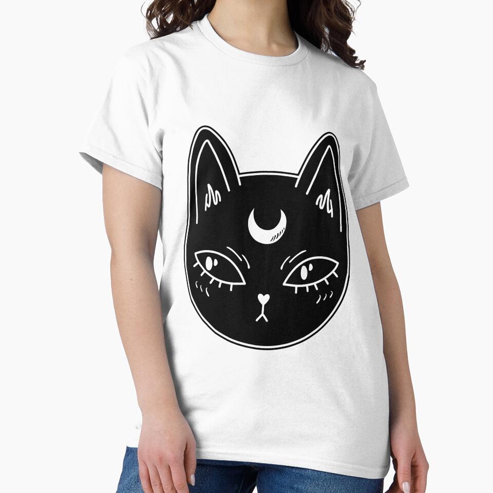 Black moon cat silhouette by CHVRDesing