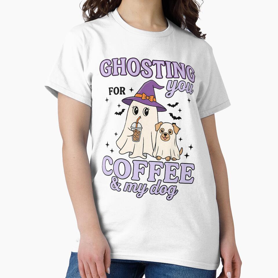 Ghosting You For Coffee And My Dog Halloween by KroghDs