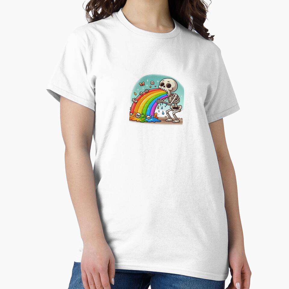funny skeleton with rainbow by JK-motivation