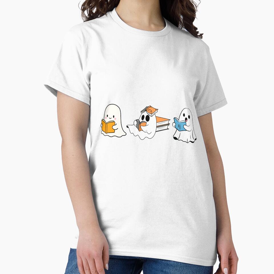 Cute Ghost Reading Gift Idea For Halloween by TheYarnedNook