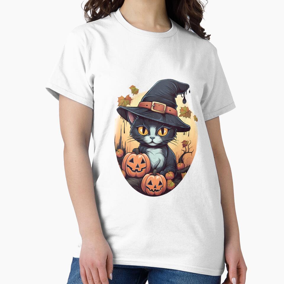Cute Cat and pumpkins - Halloween by Vansky-Art
