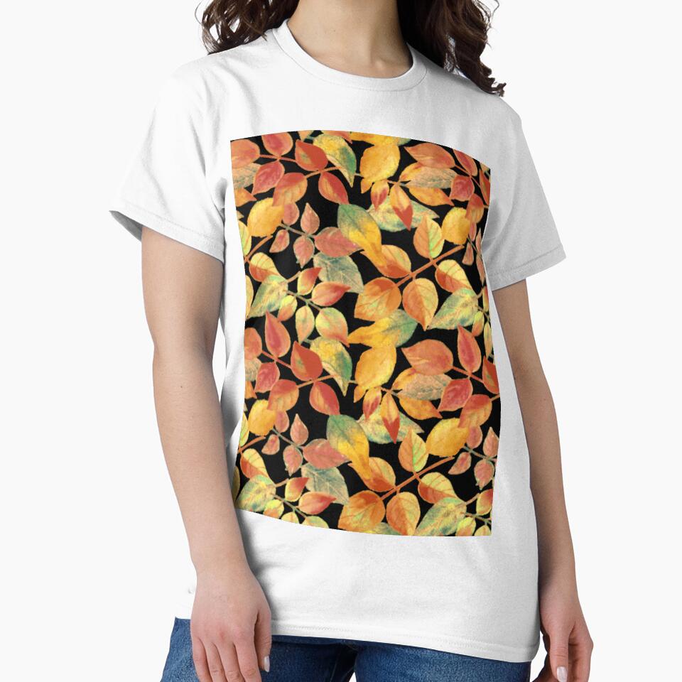 Autumn leaves bright colors pattern by cutecrazytshirt