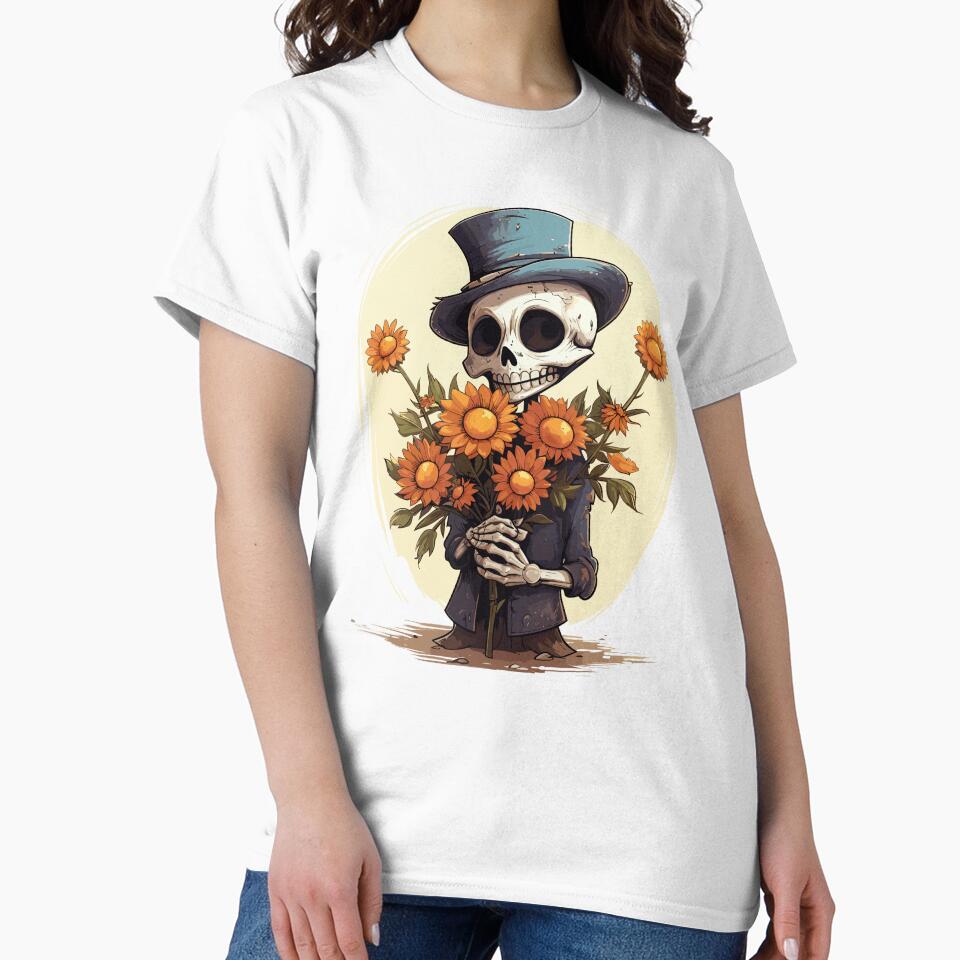 Halloween Skeleton with Flowers by Just-Flowers