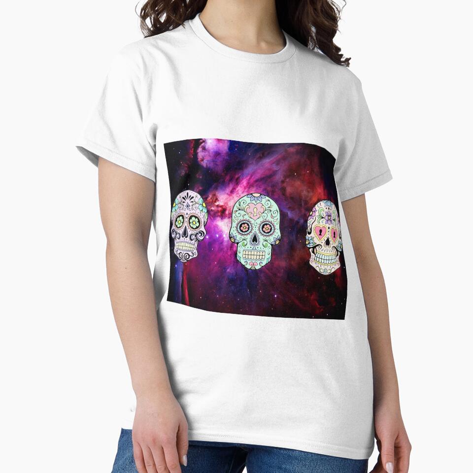 Pink Nebula Sugar Skulls by AnnabelStar