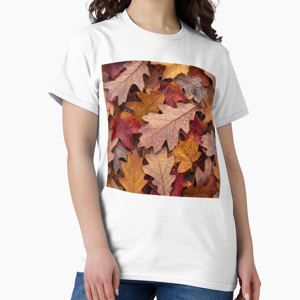 Fallen Maple and Oak Leaves Litter Forest Floor by Tridentulus