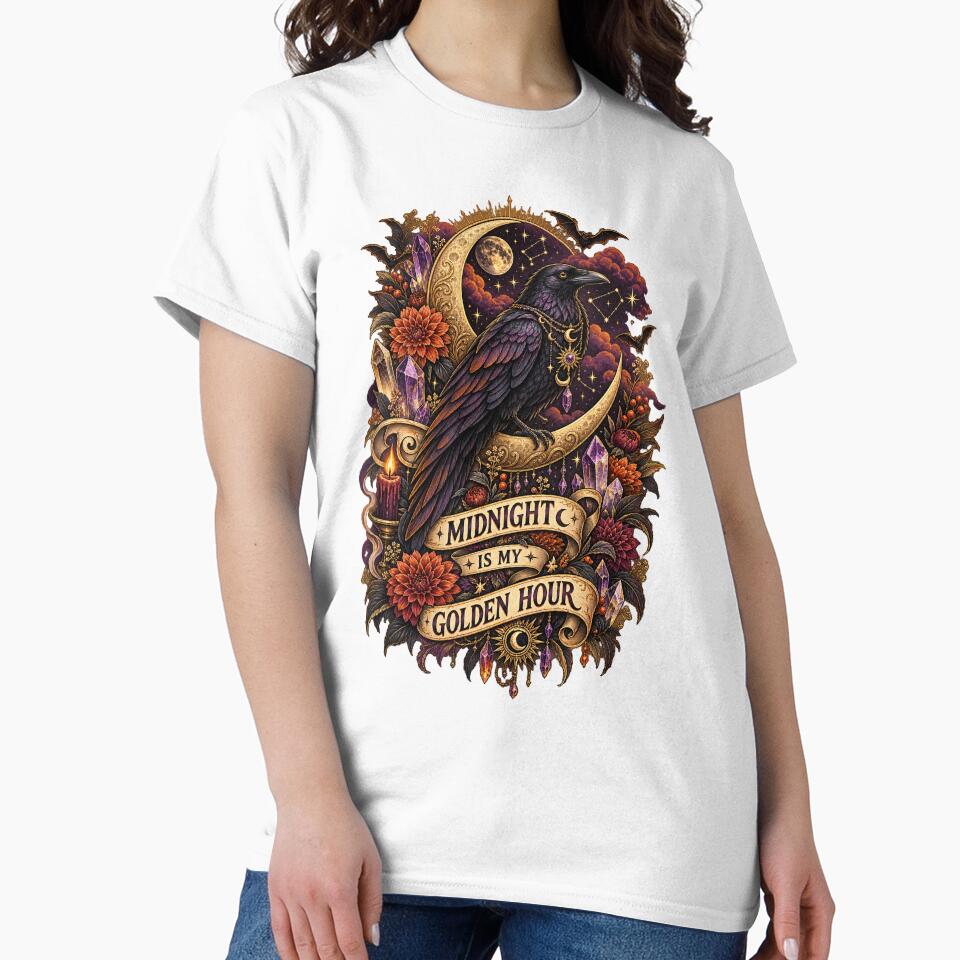Midnight Is My Golden Hour Celestial Raven by KireVeronica