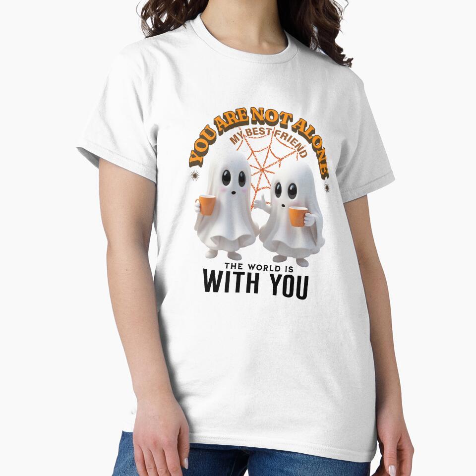 Charming Ghost Friends - You Are Not Alone Halloween Design by CreativebyTKK