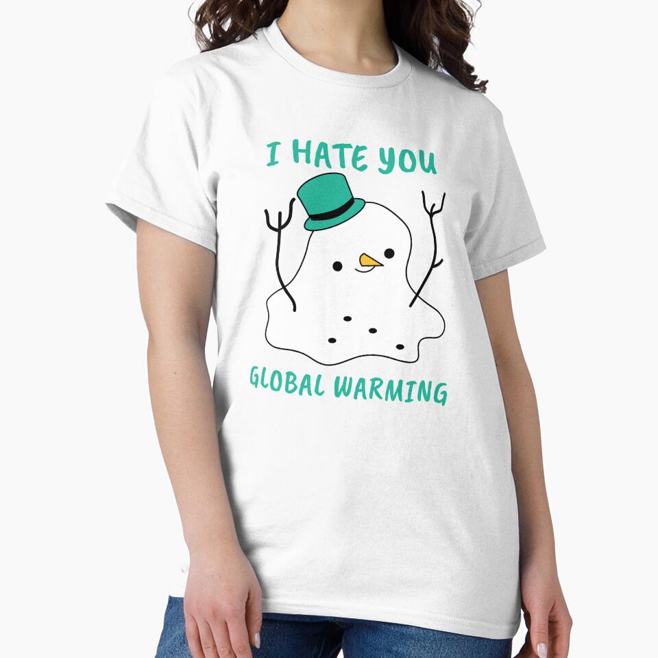 Snowman - I hate you global warming by joabaj