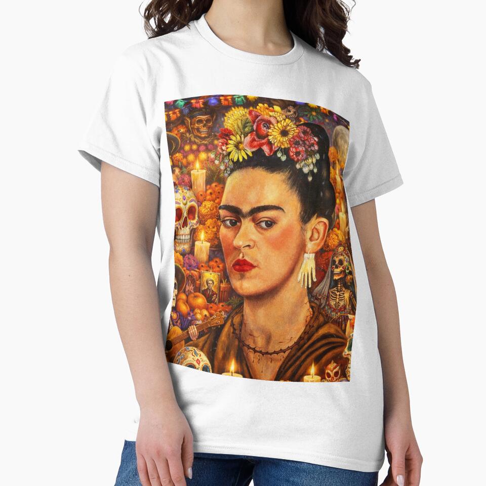 Frida Kahlo Dia de Muertos by Muycote