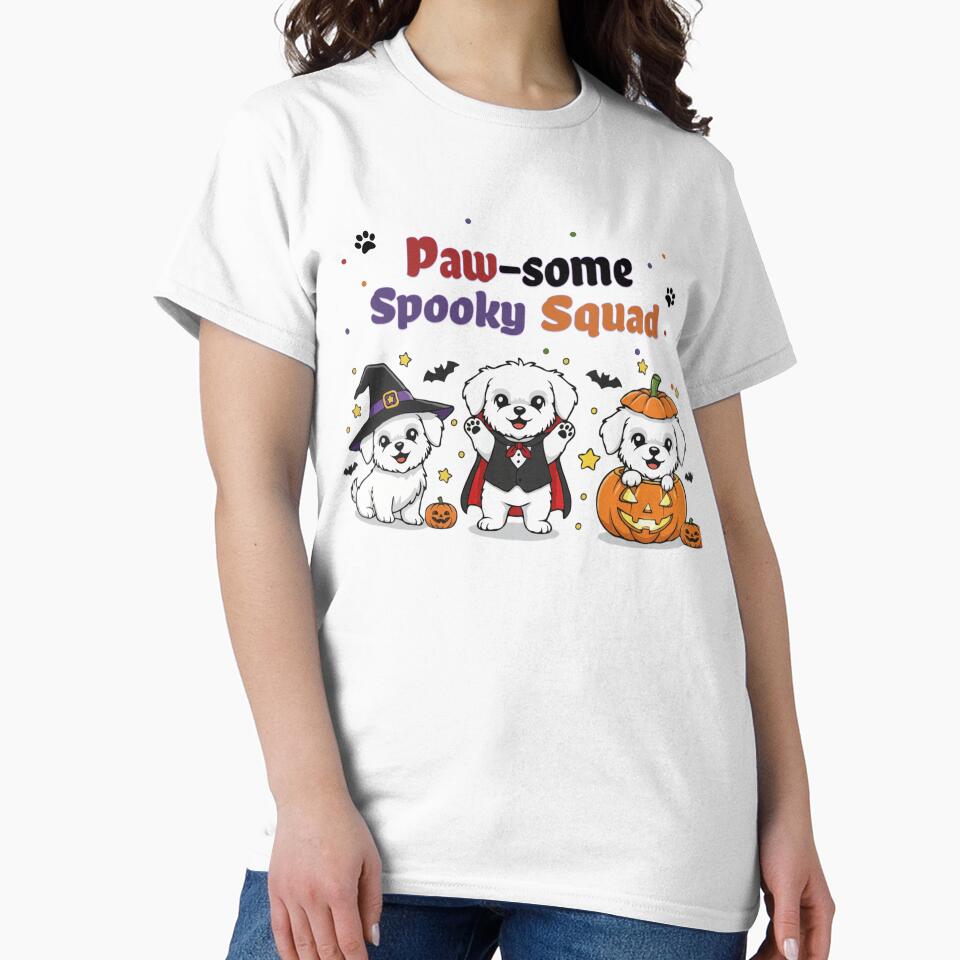Pawsome Spooky Squad – Cute Maltese Halloween by The Real Life Symphony