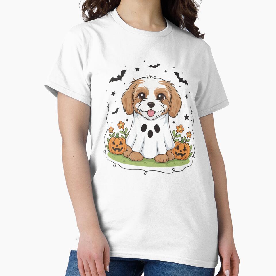 Cockapoo Puppy Ghost – Cute Halloween Dog Costume by The Real Life Symphony