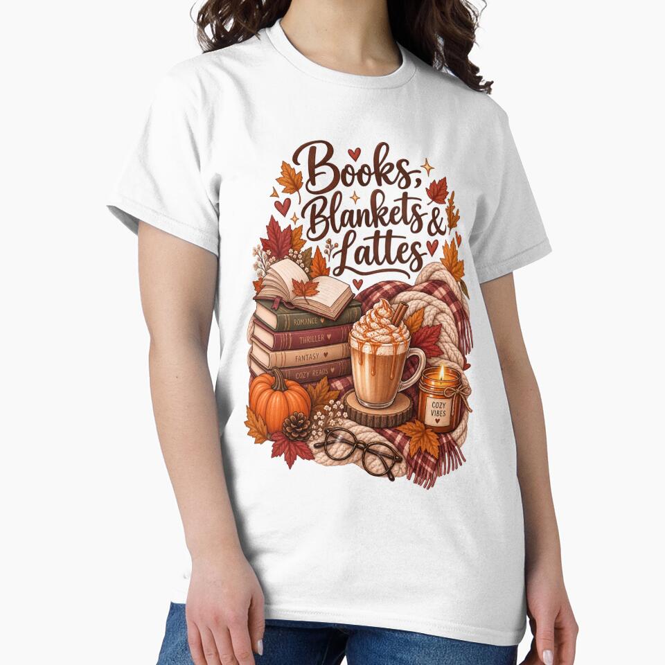 Book blankets and lattes by cutedesignsbybrooklyn