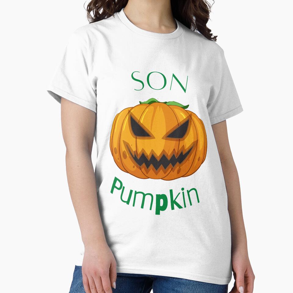 Son Pumpkin - Funny Halloween Pumpkin Head by CosmicStory